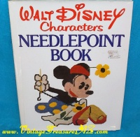 Image for Walt Disney Characters Needlepoint Book - Embroideries & Needlework Instruction by Lisbeth Perrone (includes FULL-SIZE PATTERNS) Vintage 1976 w/ Dust Jacket <b><span style='color:red'>*****MEDIA MAIL SHIPPING INCLUDED – DOMESTIC ORDERS ONLY!*****</span></b><span style='color:purple'>